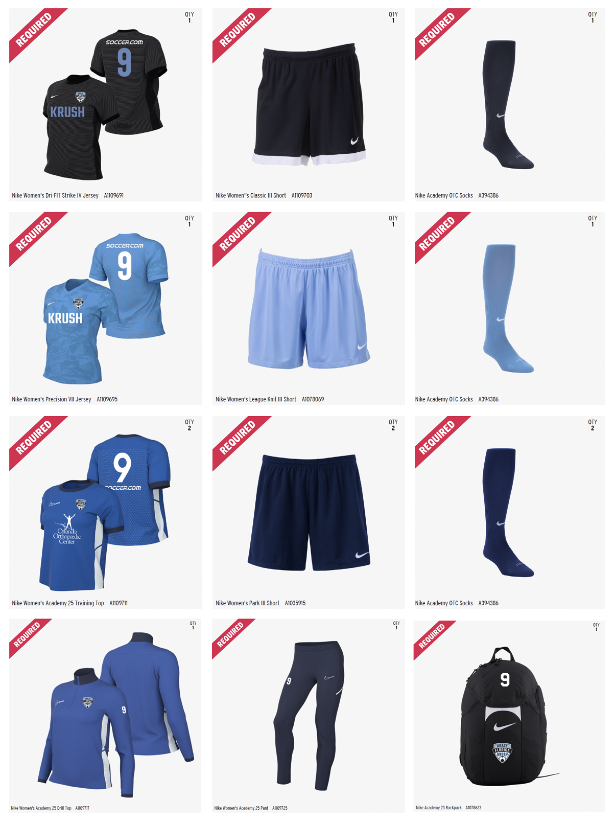 2025FKK Uniforms SelectKit GIRLS